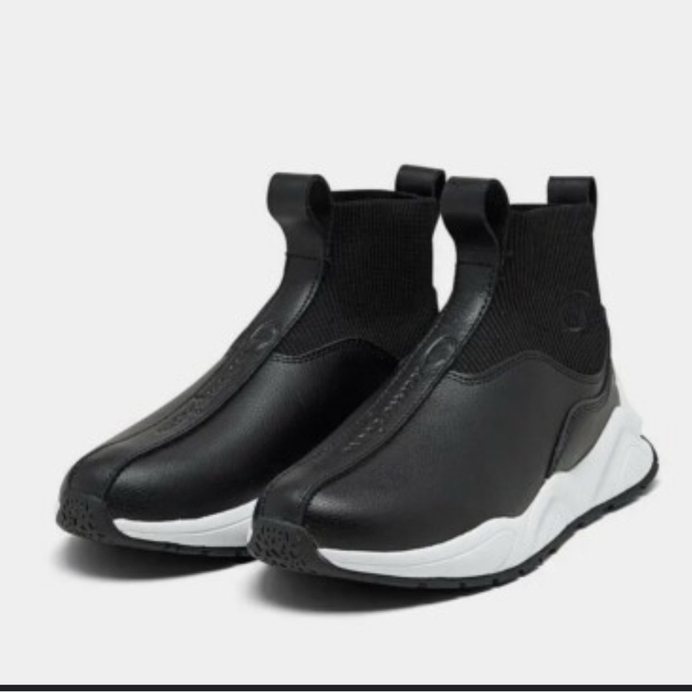 Champion Black and White Men's Slip-On Sneakers